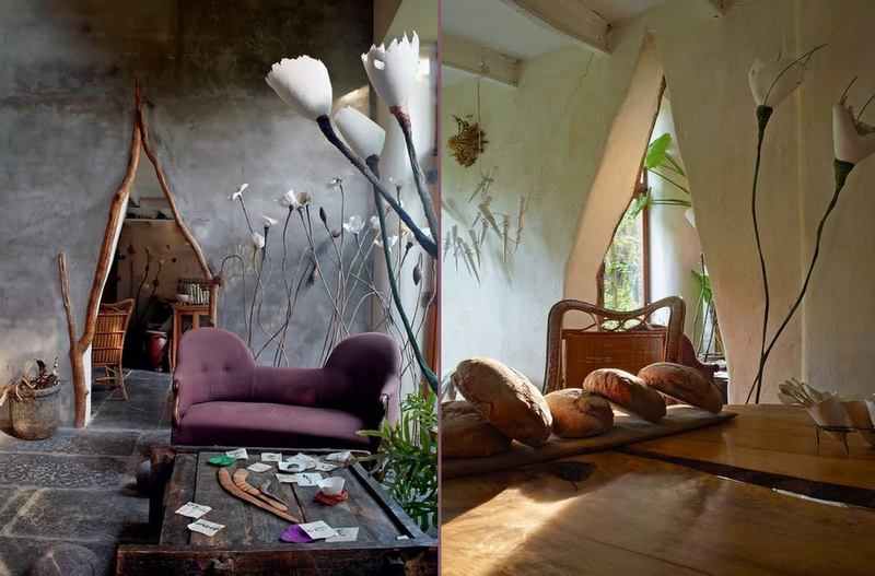 If you love natural architecture, you have to love this! It's the home and studio of Belgian ceramic artist, Roos Van de Velde.