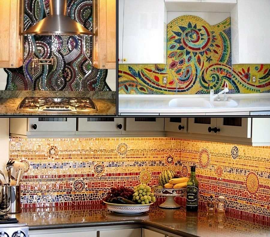 A lot of the mosaic ideas we show you are for outdoors.  What do you think of the idea of using a mosaic as a splash back?