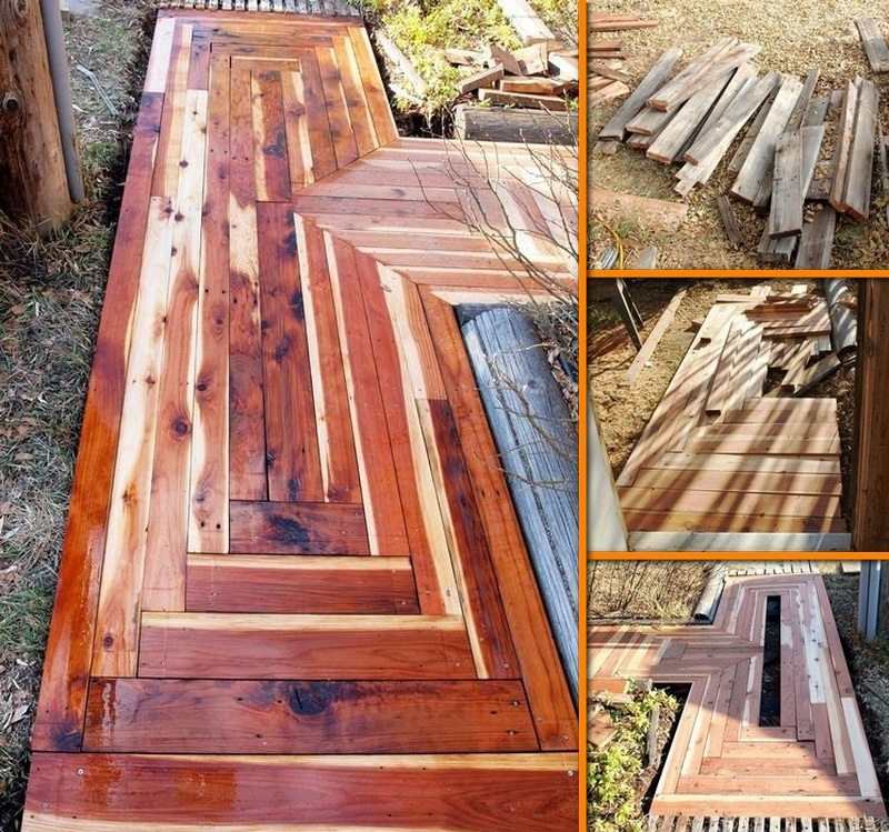 DIY Reclaimed Lumber Sidewalk - The Owner-Builder Network