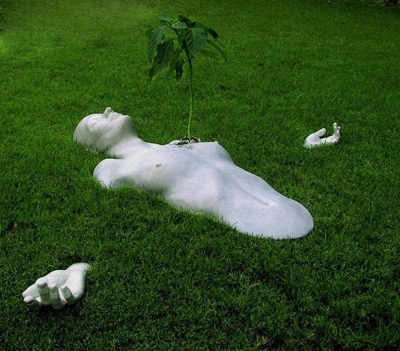 What word came out of your mind when you saw this urban art installation by Angela Lergo?