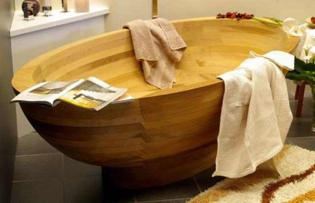 Wooden Bathtub
