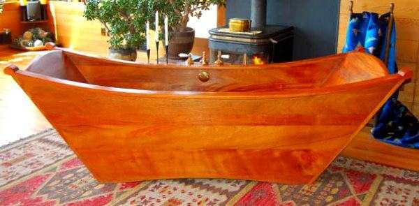 Wooden Bathtub