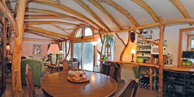 This is the home of Kara Woods and a great example of whole tree architecture.