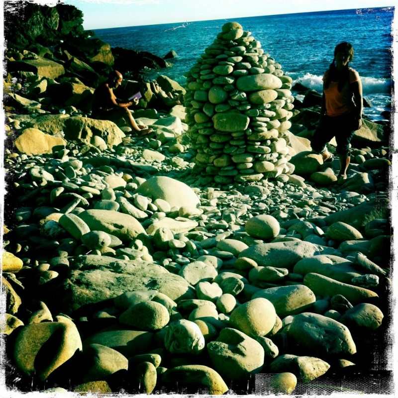 Is this what happens when you get bored at the beach?