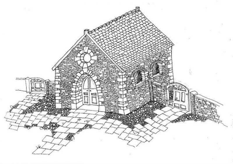 Plan for a chapel in Italy