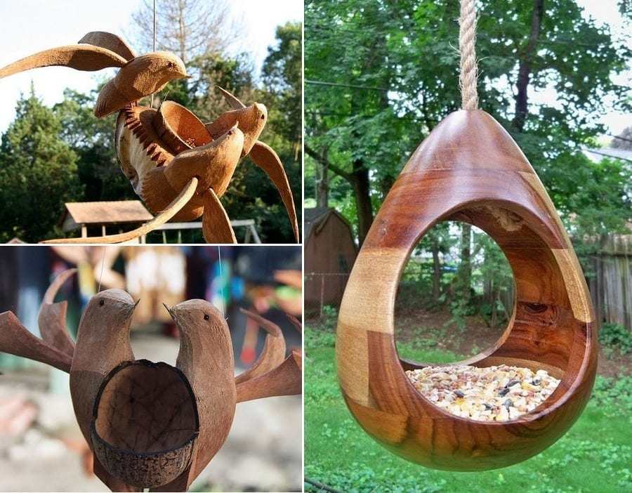 What do you think of these hand carved bird feeders?