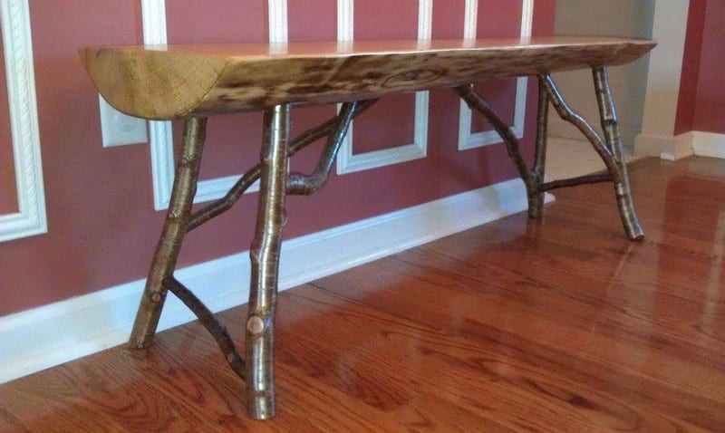 This beautiful table was made by Shane Lewis from #OrganicDesignsVermont.
