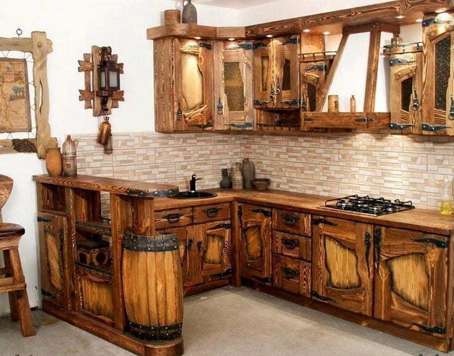 This kitchen has ‘rustic’ written all over it? But is it too much, not enough, or just right?