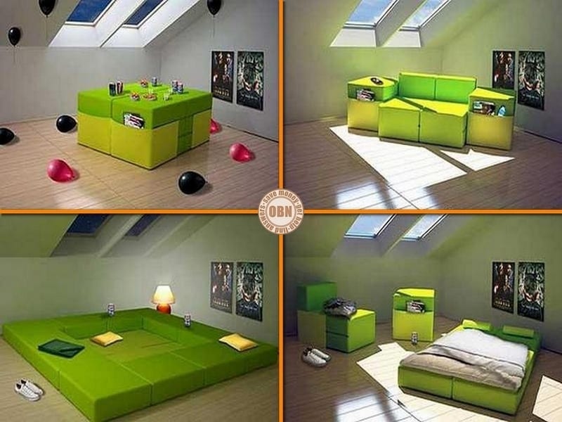 As building and rental costs continue to rise, the concept of multifunctional furniture becomes increasingly attractive. What do you think of this example?