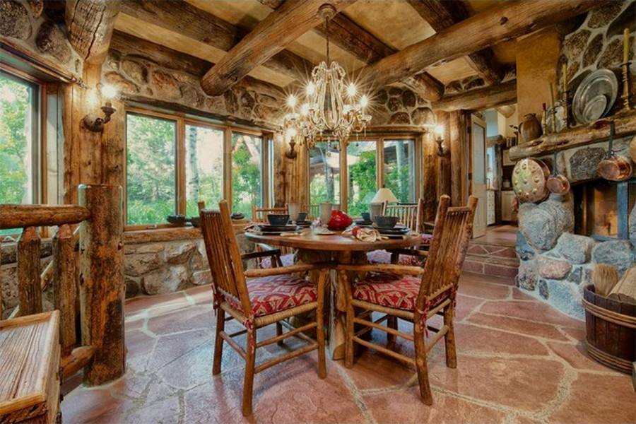 This dining room has rustic written all over it. Is it too much for your liking? What would you change?