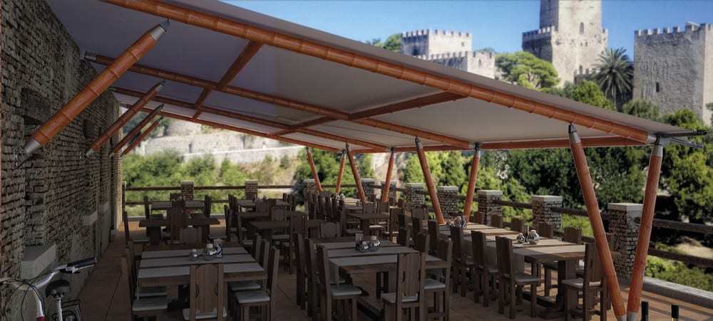 systema bamboo shade awning