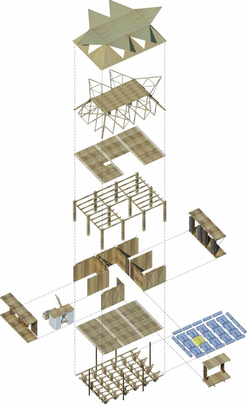 Blooming Bamboo - Axonometric Projection
