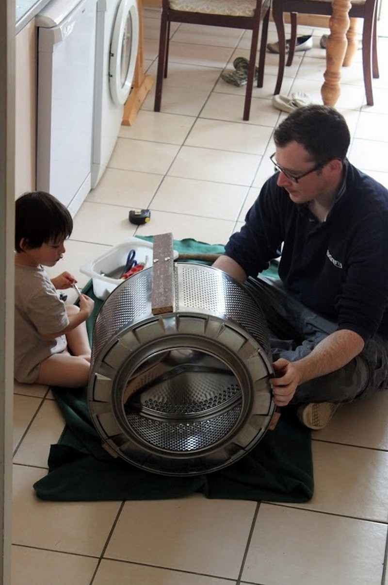 Home Made Fire Pit: Up-cycled Washing Machine!