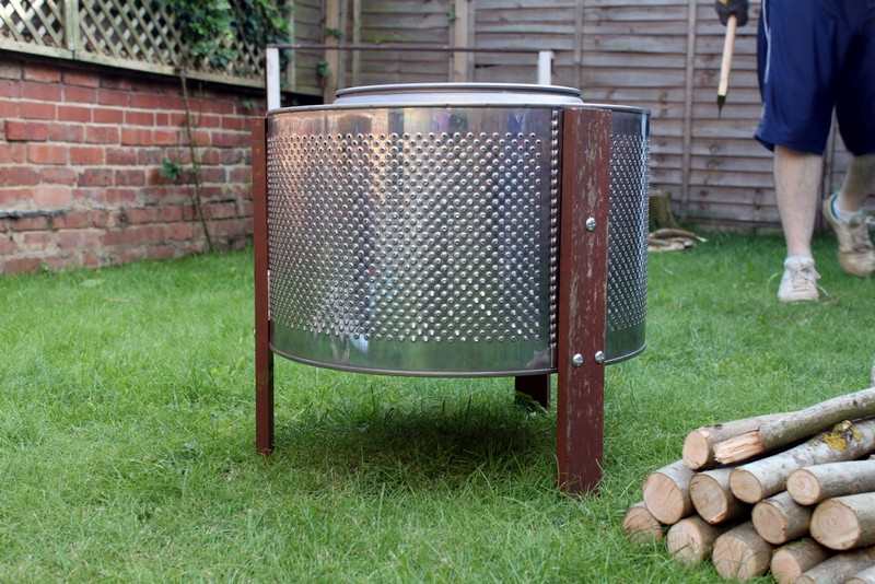 Home Made Fire Pit: Up-cycled Washing Machine!
