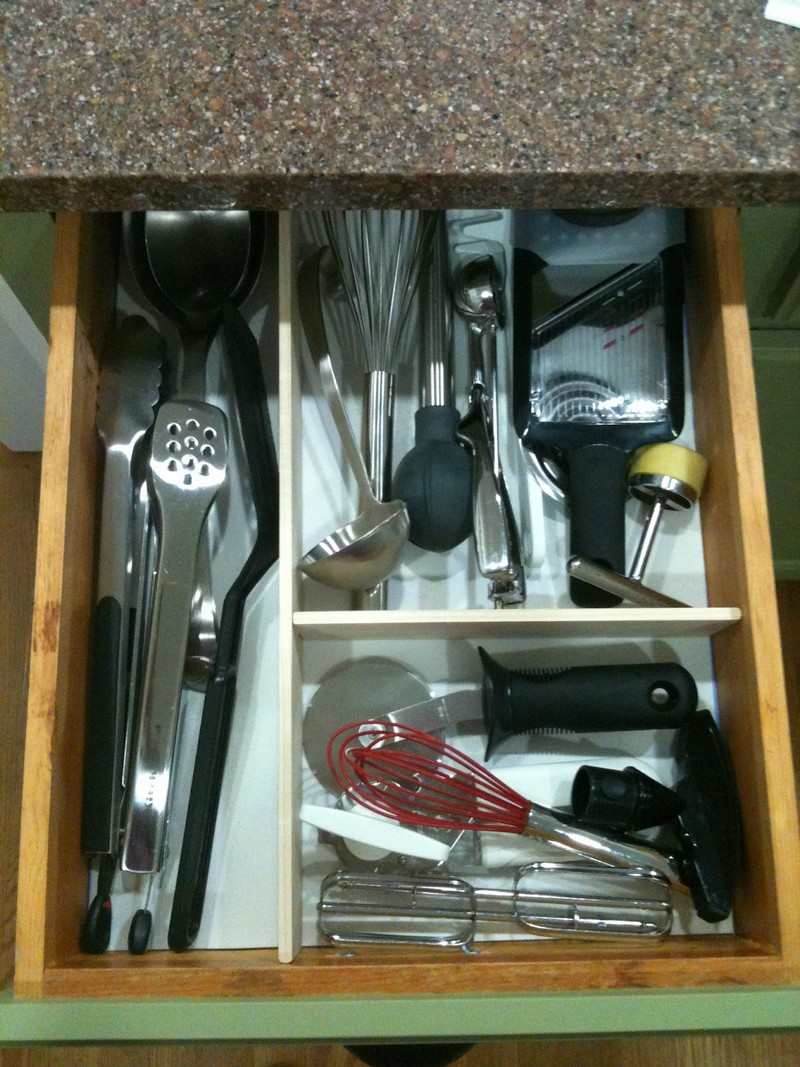 10. Easy DIY Kitchen Drawer Dividers - Biddle Bits