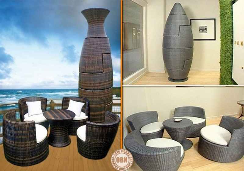 Here’s a great idea for occasional furniture. Isn’t the put away configuration great?