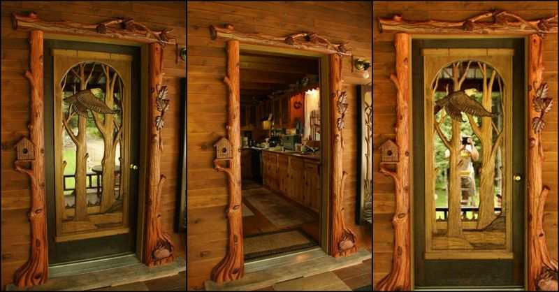 Hand Carved Door Frame