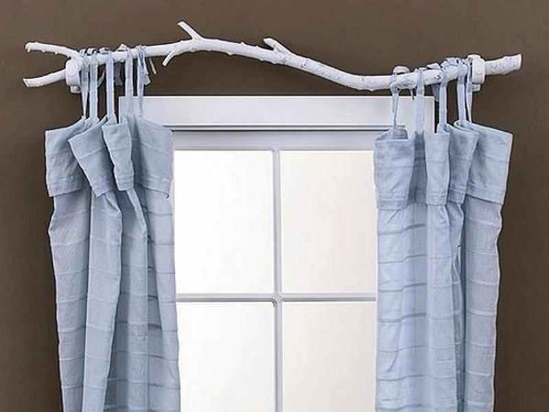 It's free, it's natural and in my opinion, very attractive. My only concern is that you would need a "neater" branch, if you actually wanted to close the curtains.