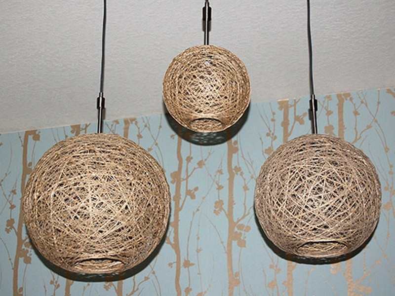 DIY Hemp Pendant Lantern