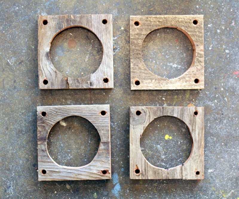 DIY Tiered Hanging Pots - Holes Drilled