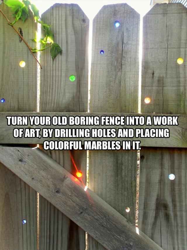 Tired of your old boring fence? Here’s an idea that will make it magical.