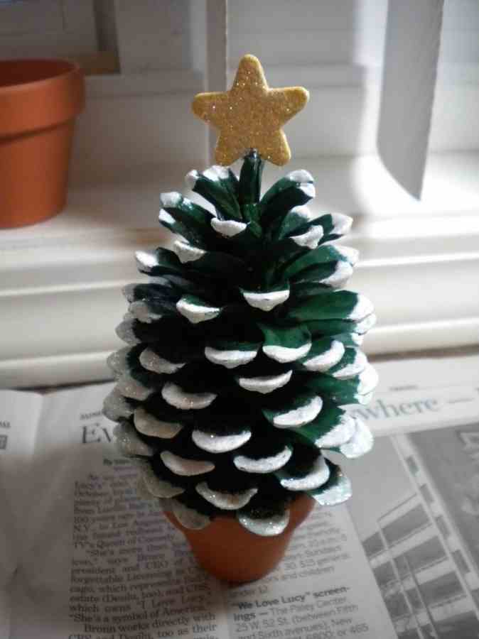 DIY Pine Cone Christmas Tree - DIY Home World
