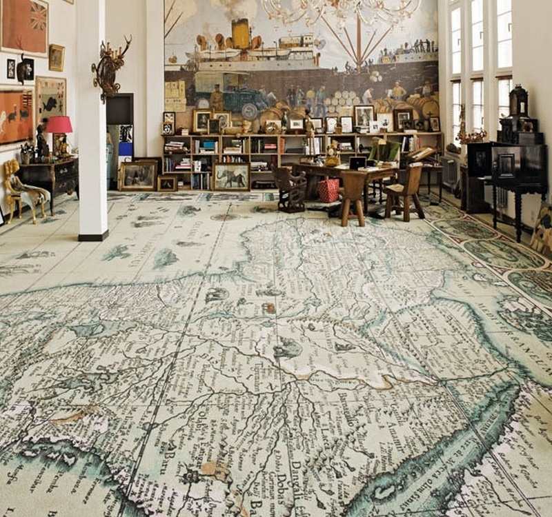 World Map Carpets by Area Pavimenti