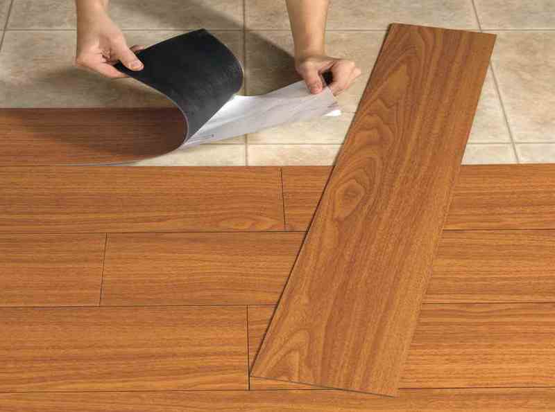 Vinyl planks are easy to cut and lay