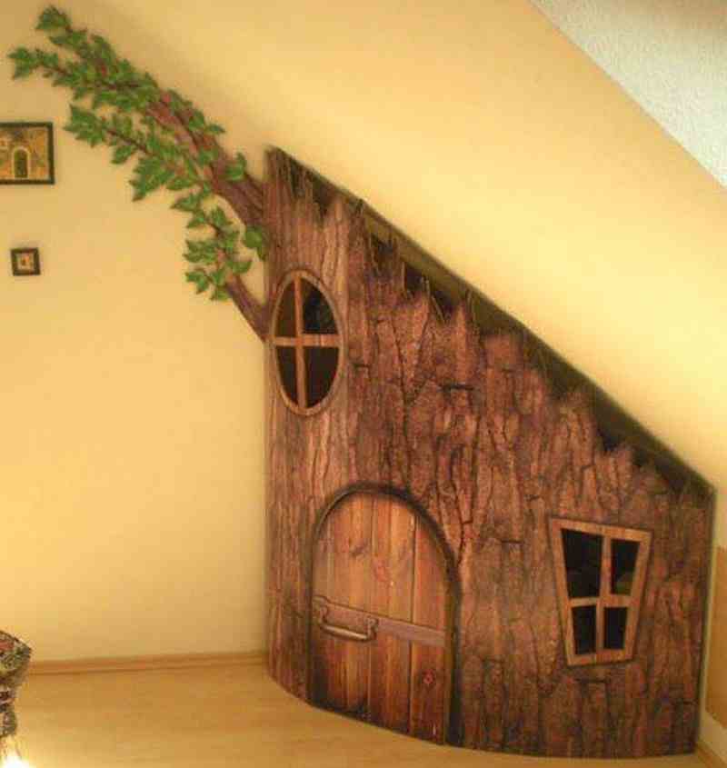 Here’s an 'under the stairs' idea the kids would love!