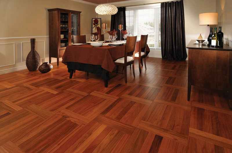 Any pattern is possible with vinyl flooring if you have the patience