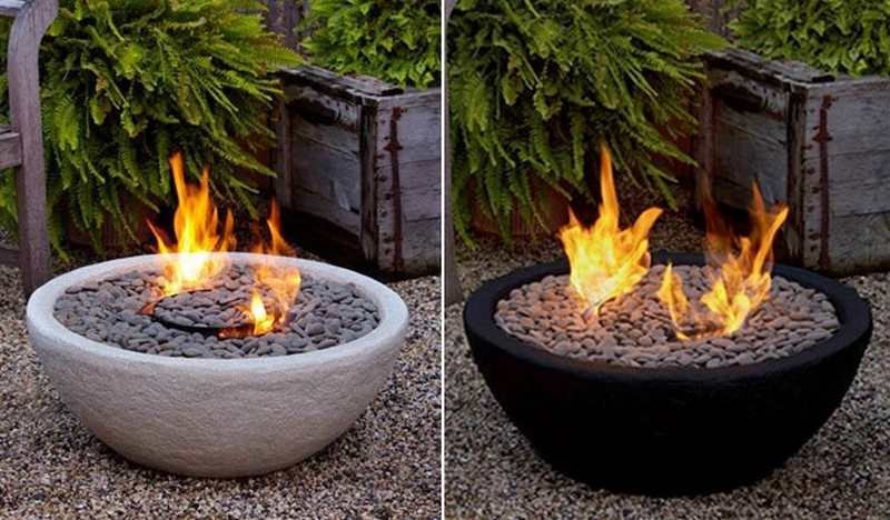 Concrete Bowl Fire Pit