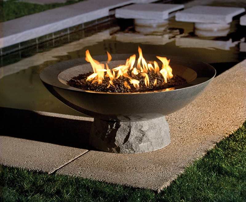Concrete Bowl Fire Pit