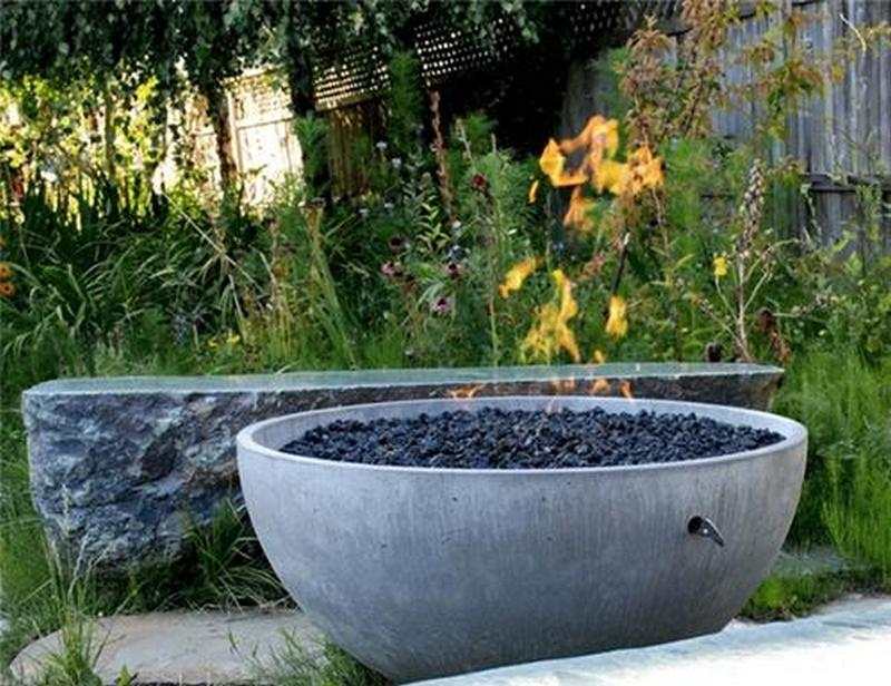 Concrete Bowl Fire Pit