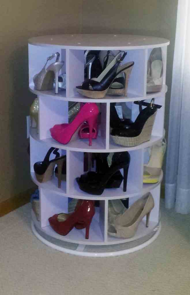 Lazy Susan Shoe Storage Examples