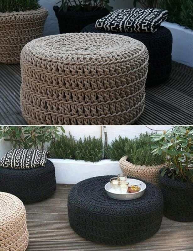 Tire Ottoman