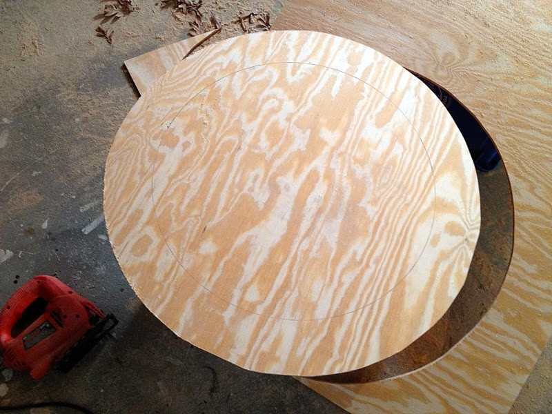 DIY Wood Slice Mirror - Board Cut into Size