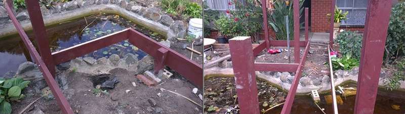 Boxing up and setting posts