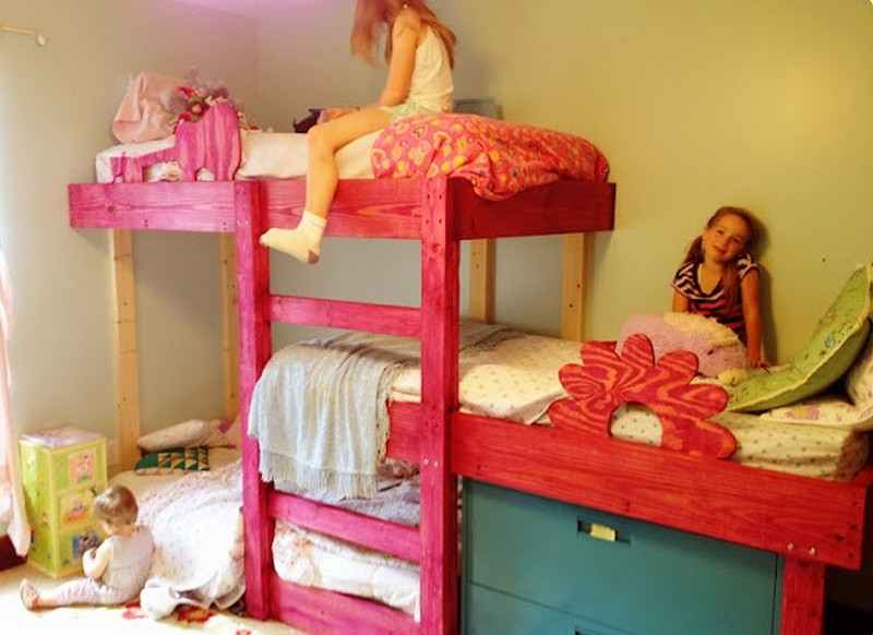 DIY Triple Bunk Bed