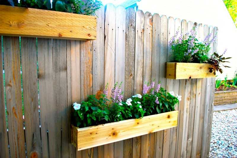 Vertical Wooden Box Planter