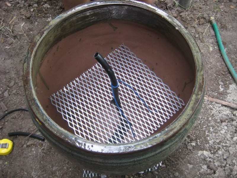 DIY Backyard Fountain - Putting the materials