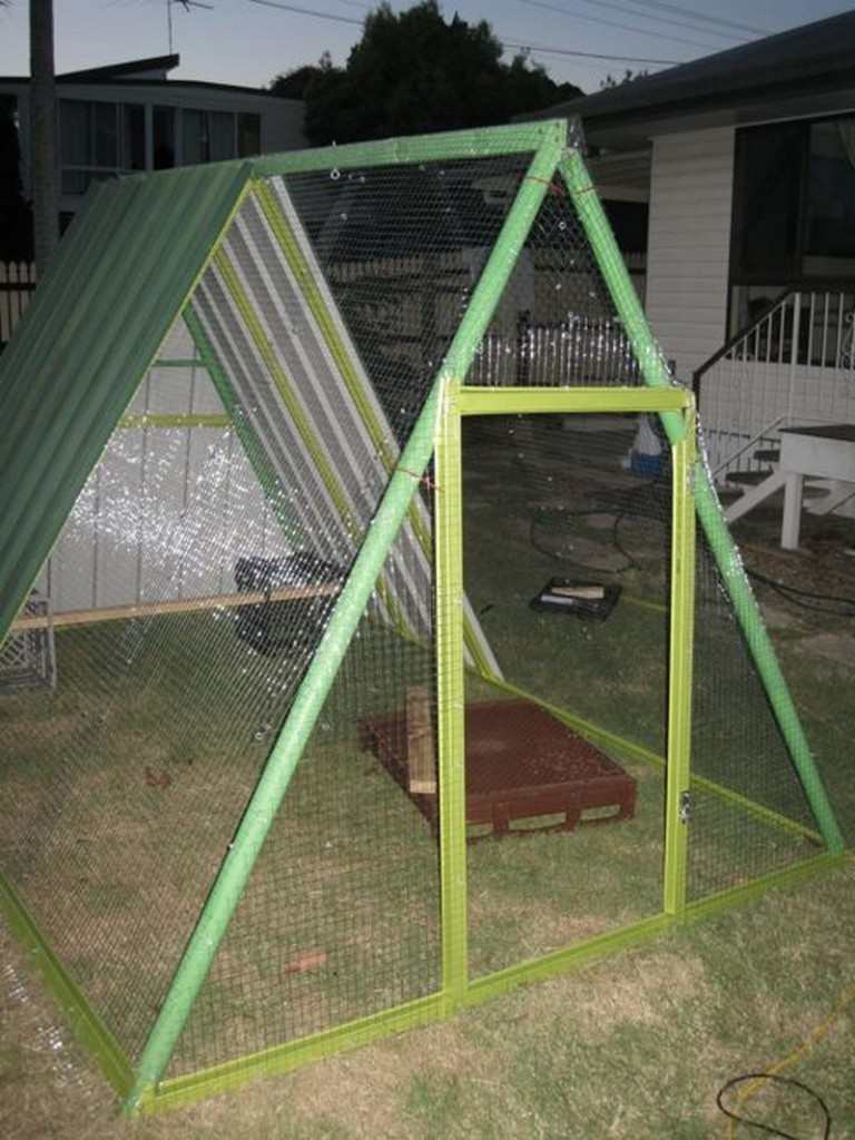 DIY Repurposed Swing Set Chicken Coop