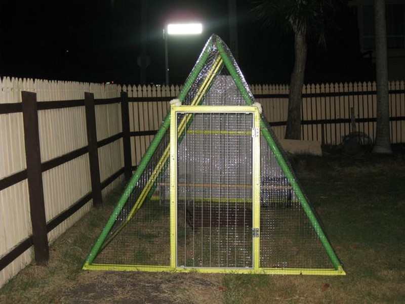 DIY Repurposed Swing Set Chicken Coop