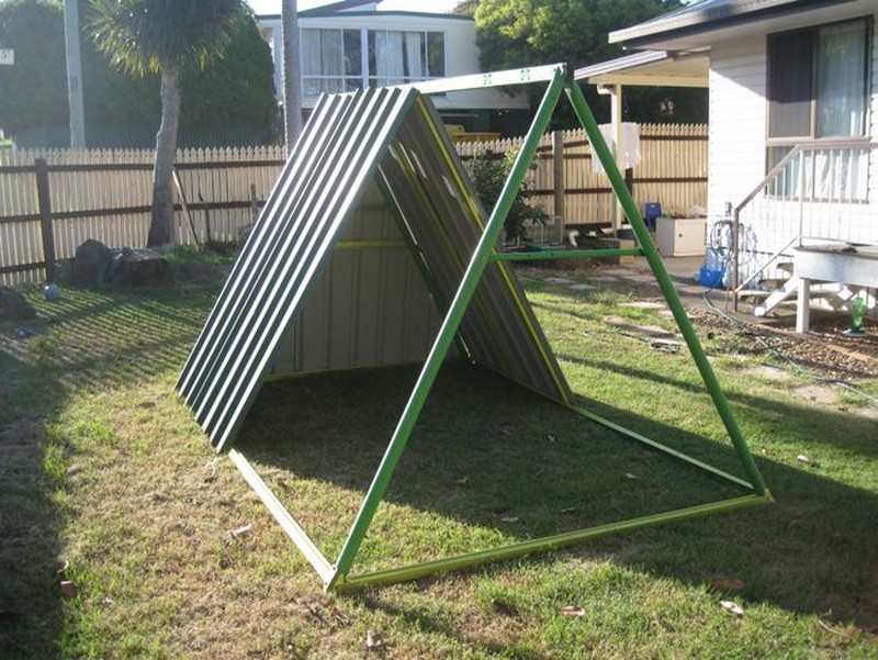 DIY Repurposed Swing Set Chicken Coop