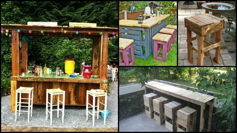 Outdoor Pallet Bar
