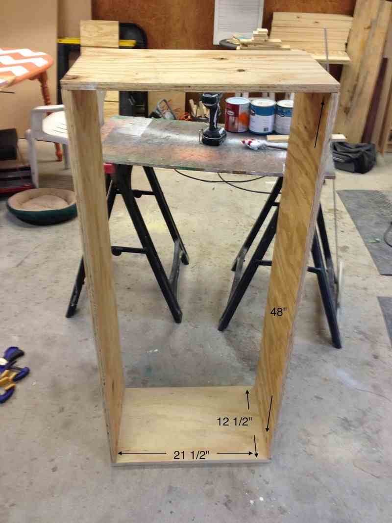 DIY Paint Storage Cabinet