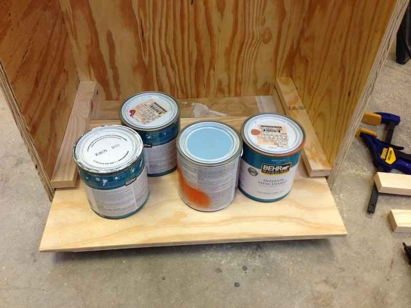DIY Paint Storage Cabinet