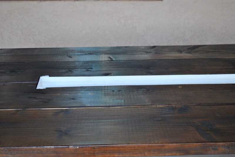 DIY Farm Table with Beer/Wine Coolers - Finished Farm Table with Beer/Wine Coolers