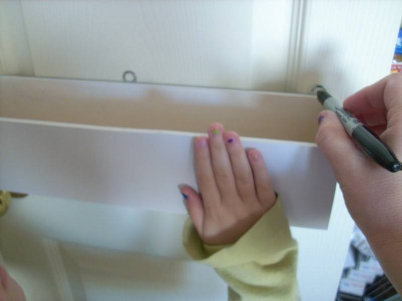 DIY Pantry Door Spice Racks - Marking