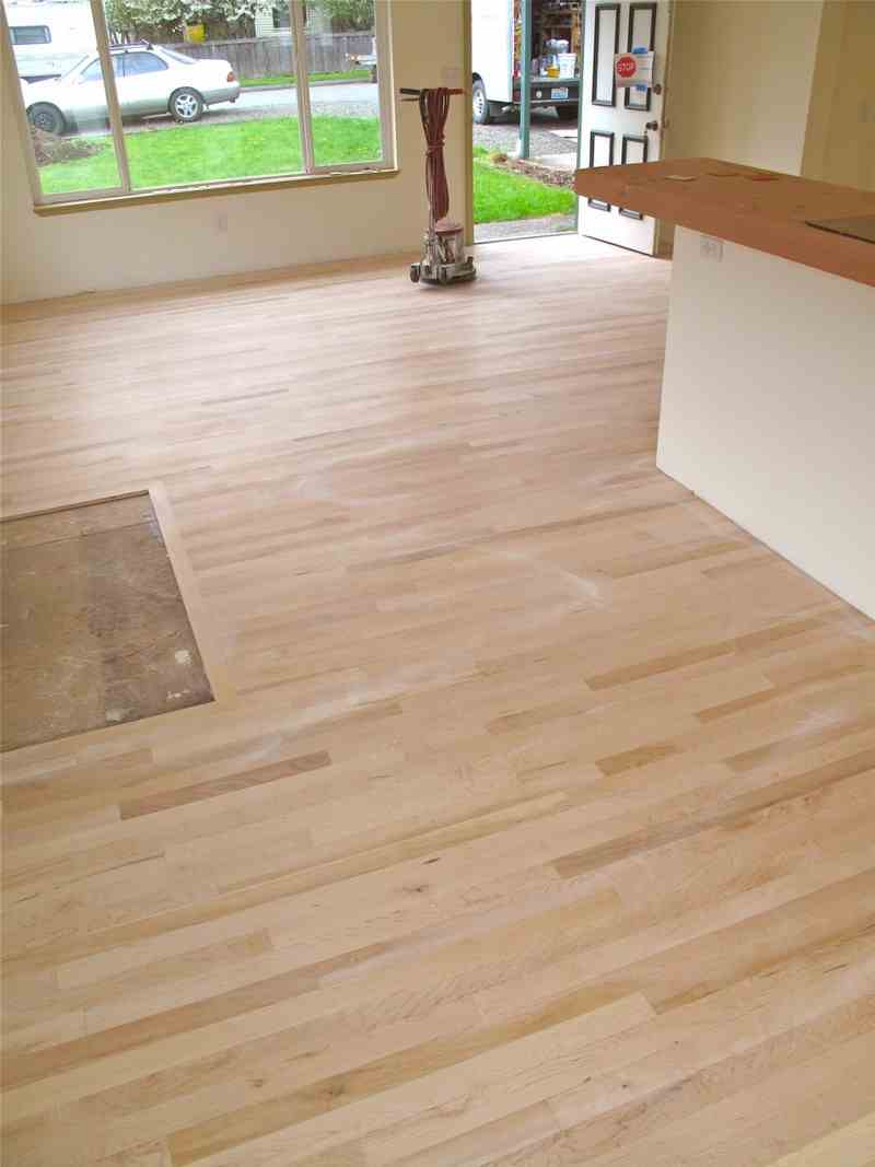 DIY Reclaimed Wood Flooring - Completed floor