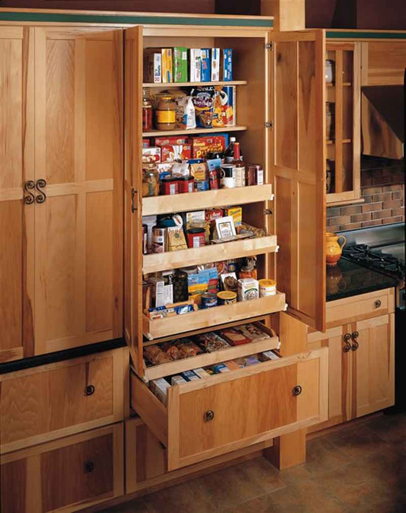 Pantry Cabinet Ideas - Wooden Cabinet